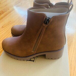 Bjorndal Judy Brown Ankle Boots - Size 9-NIB